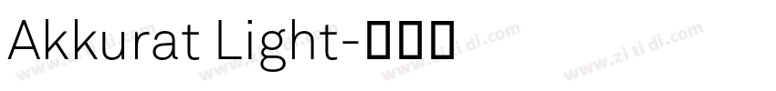 Akkurat Light字体转换 Akkurat Light字体转换